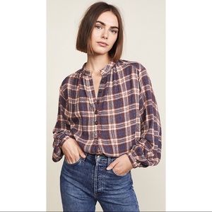 Free People Northern Bound Plaid Shirt